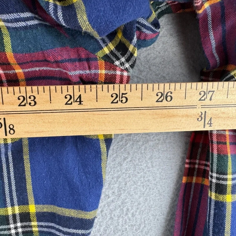 Vintage Polo Ralph Lauren Shirt Mens Large 80s Flannel Button Down Plaid USA